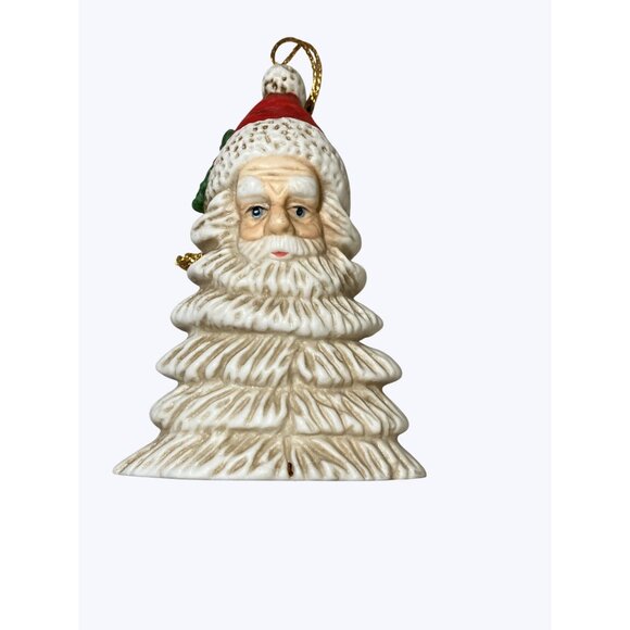 Vintage Ceramic Santa Tree Ornament - Picture 1 of 9
